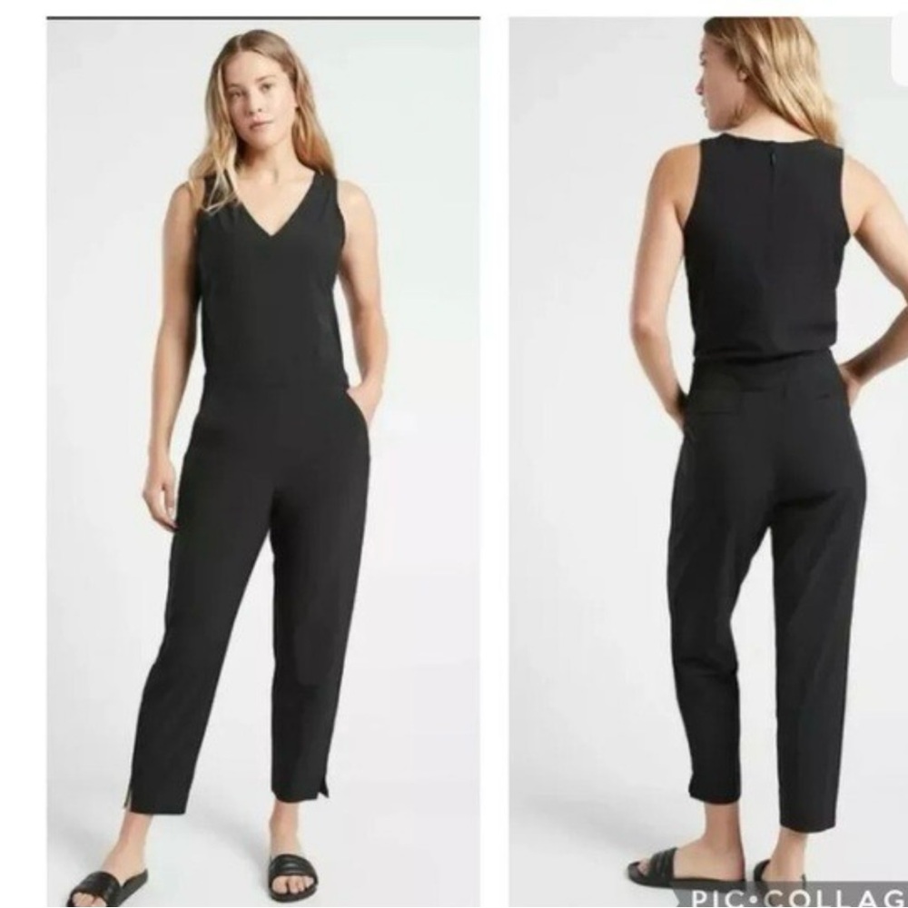 Athleta Black Jumpsuit Sleek Minimalist Design